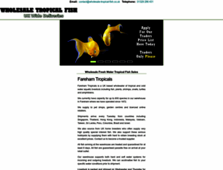 wholesale-tropical-fish.co.uk screenshot