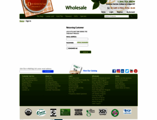wholesale.davidsonstea.com screenshot