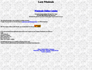 wholesale.lacis.com screenshot