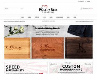 wholesale.thepaisleybox.com screenshot