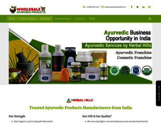 wholesaleayurvedicproducts.com screenshot