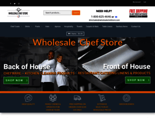 wholesalechefstore.com screenshot
