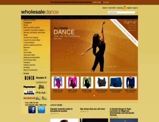 wholesaledance.co.uk screenshot