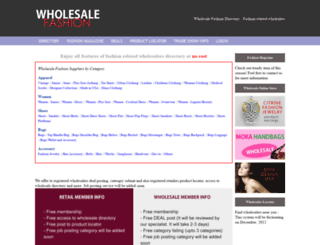 wholesalefashion.com screenshot
