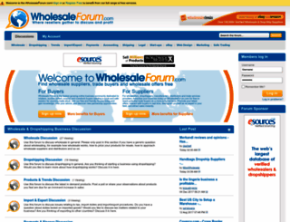 wholesaleforum.com screenshot