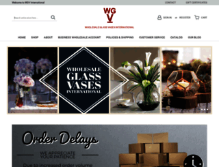 wholesaleglassvasesint.com screenshot