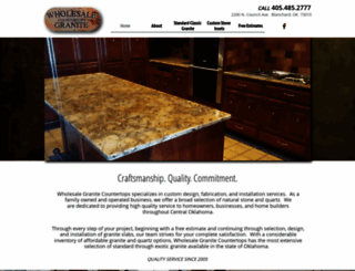 wholesalegraniteok.com screenshot