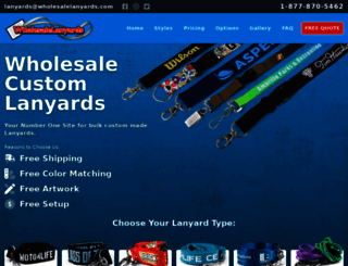 wholesalelanyards.com screenshot