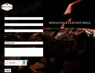 wholesaleleatherbags.com screenshot