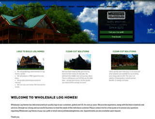 wholesaleloghomes.com screenshot