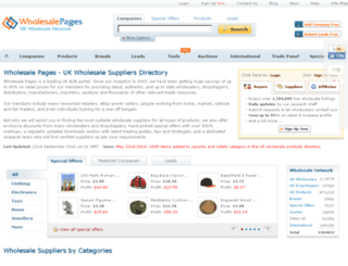 wholesalepages.co.uk screenshot