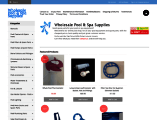 wholesalepoolandspasupplies.com.au screenshot