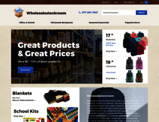 wholesalestockroom.com screenshot