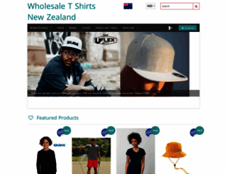wholesaletshirtsnz.com screenshot