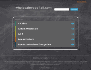 wholesalevape4all.com screenshot