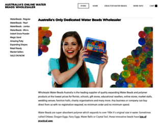 wholesalewaterbeads.com.au screenshot
