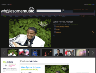 wholesomemusic.com screenshot