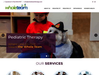 wholeteamtherapy.com screenshot