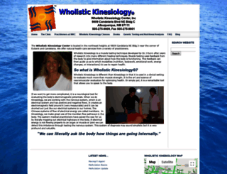 wholistickinesiology.com screenshot