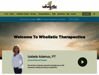 wholistictherapeutics.com screenshot
