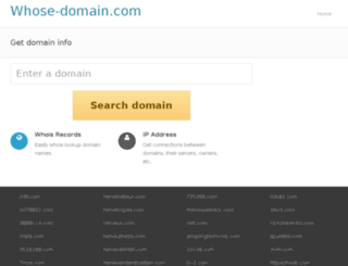 whose-domain.com screenshot