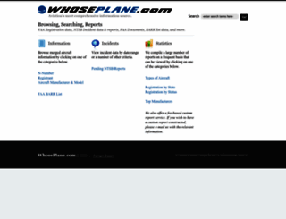 whoseplane.com screenshot