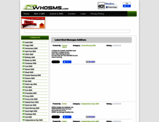 whosms.com screenshot