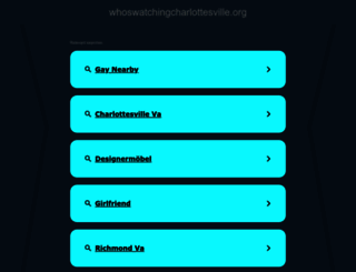 whoswatchingcharlottesville.org screenshot