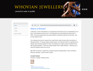 whovianjewellery.com screenshot