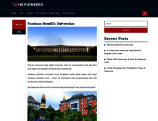 whspioneers.org screenshot