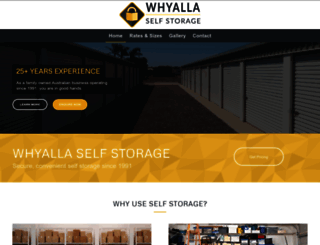 whyallaselfstorage.com.au screenshot