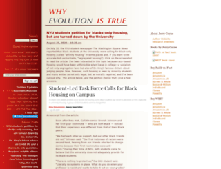 whyevolutionistrue.wordpress.com screenshot