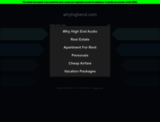 whyhighend.com screenshot