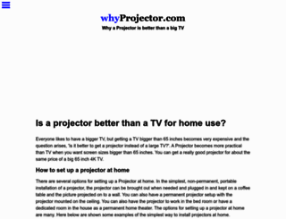 whyprojector.com screenshot