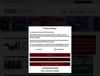 wi1.uni-erlangen.de screenshot