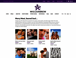 wiccanbrew.com screenshot