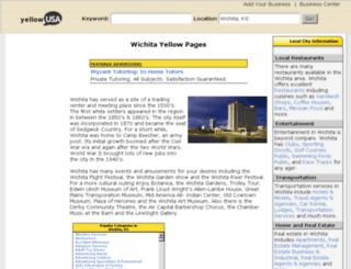 wichita-ks.yellowusa.com screenshot