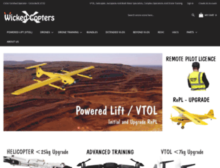 wickedcopters.com.au screenshot