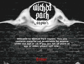 wickedparkvapors.com screenshot