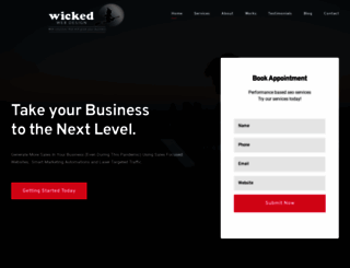 wickedwebdesign.com.au screenshot