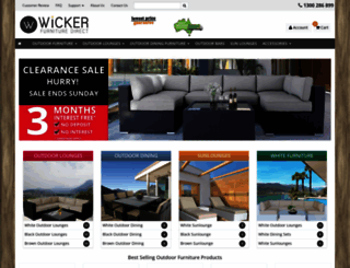 wickerfurnituredirect.com.au screenshot