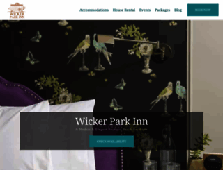 wickerparkinn.com screenshot
