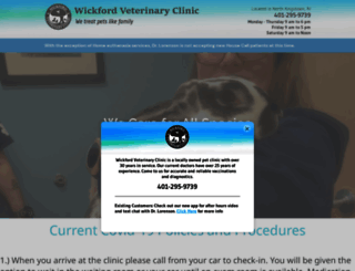 wickfordvetclinic.com screenshot