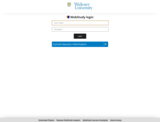 widener.webstudy.com screenshot