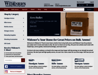 wideners.com screenshot