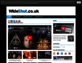 wideshut.co.uk screenshot