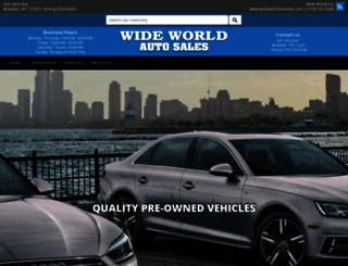 wideworldautosale.com screenshot