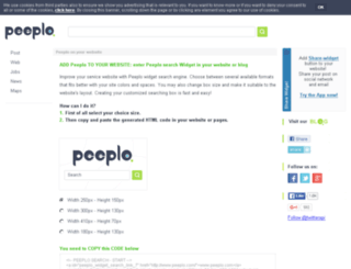 widgets.peeplo.com screenshot