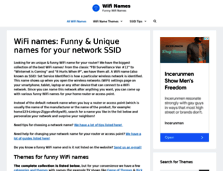 wifi-names.com screenshot