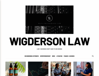 wigderson.com screenshot